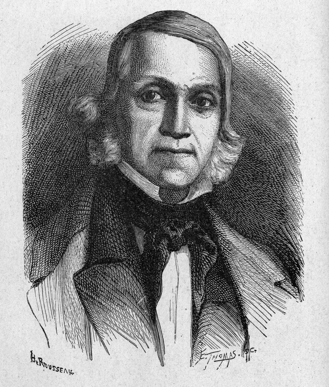 Portrait of François Sudre, inventor of musical telegraphy - in Album of Science; illustrious scholars; Great discoveries 1896 by French School