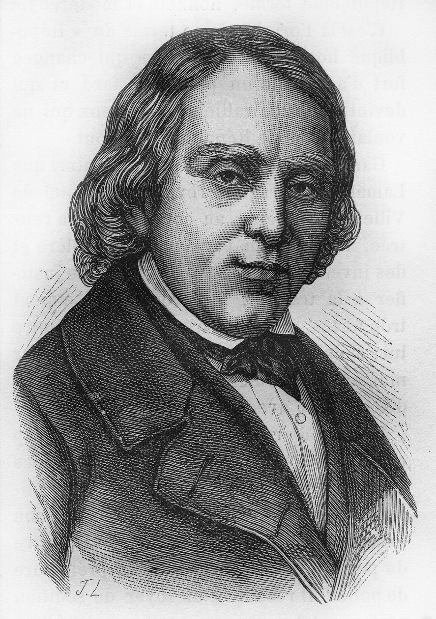 Portrait of François Vincent Raspail (1794-1878), French Biologist, Chemist and Politician by French School