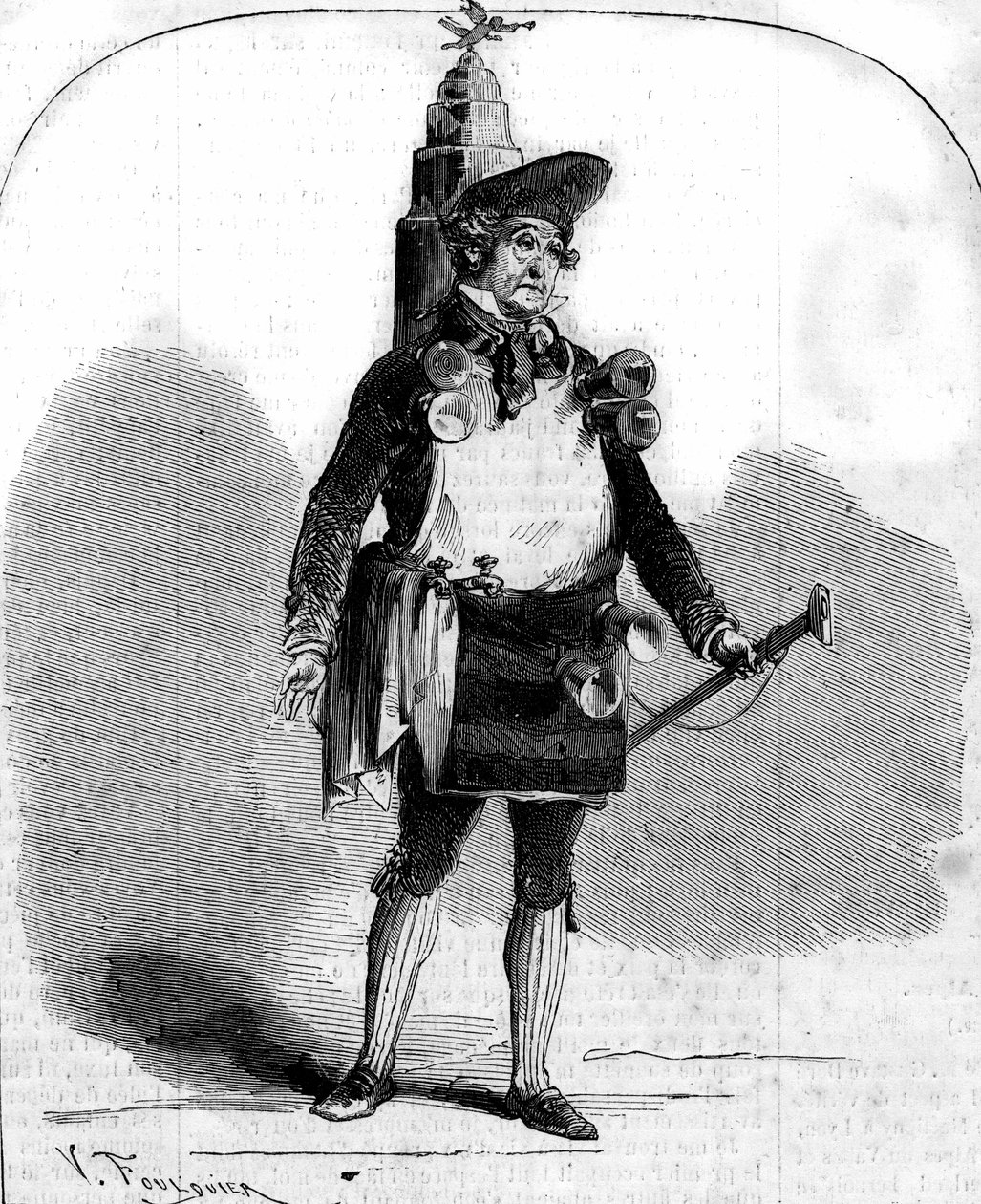 Portrait of Frederick Lemaitre (1800-1876), French Comedian in 