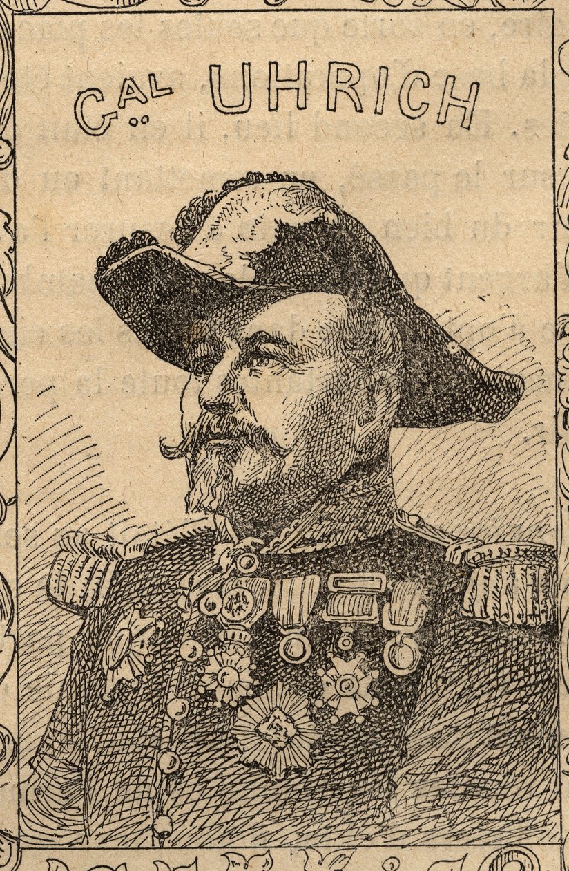 Portrait of French General Jean-Jacques Uhrich - 1870-71 by French School