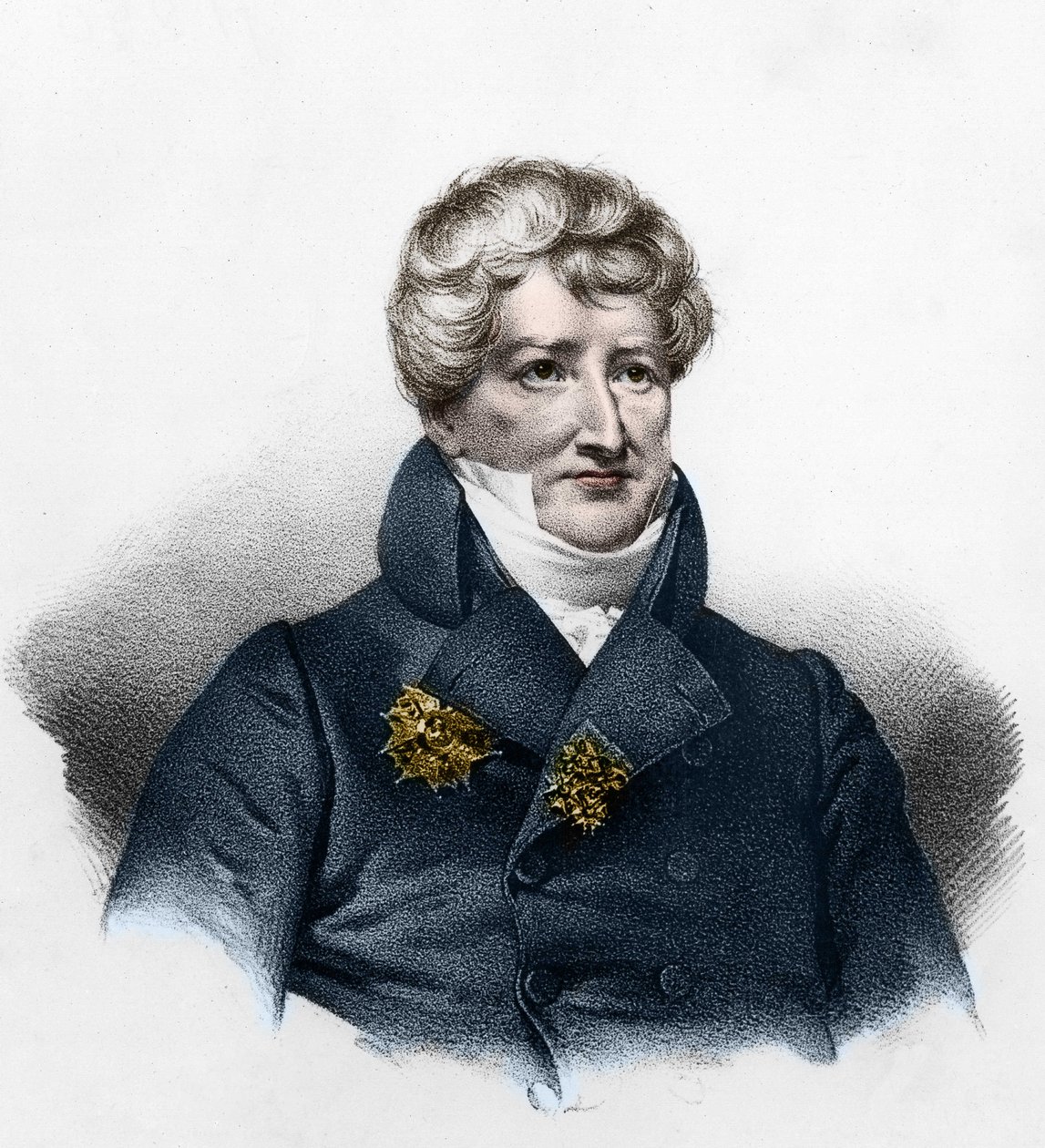 Portrait of Georges Cuvier, French paleontologist by French School