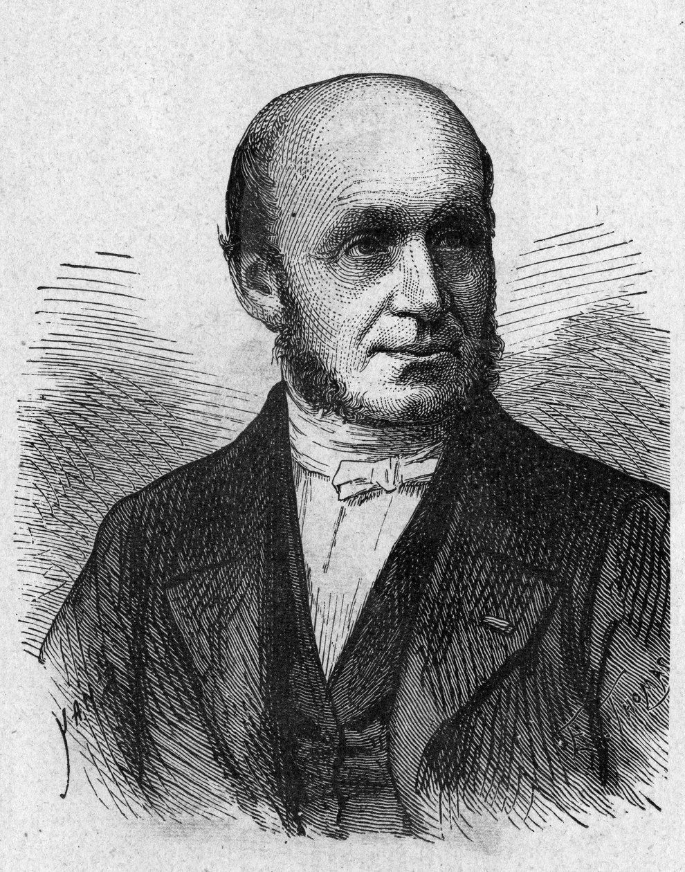 Portrait of Guillaume Benjamin Duchenne de Boulogne - in “Album de la Science; illustrious scientists; Great discoveries” 1896 by French School