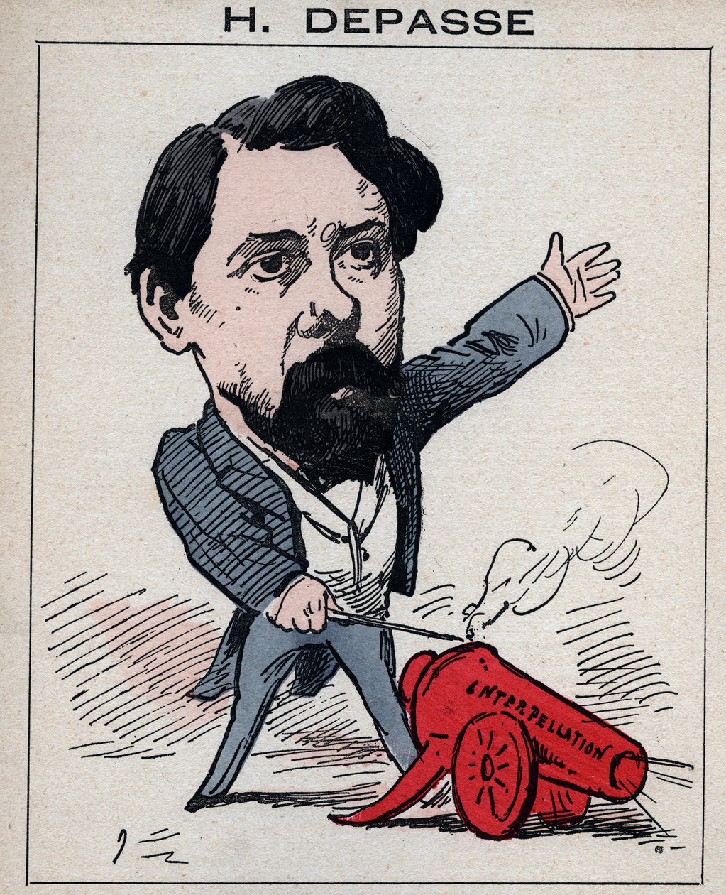 Portrait of Hector Depasse (1842-1911) French politician - in 