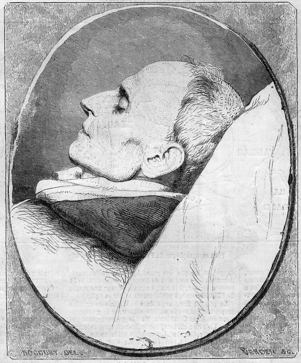 Portrait of Henri Lacordaire on His Deathbed by French School
