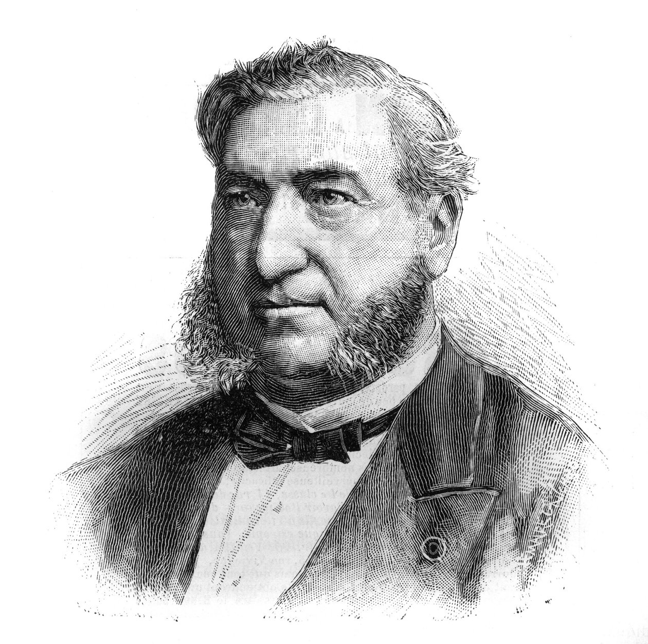Portrait of Henri Legrand du Saulle, French psychiatrist. Engraving in 