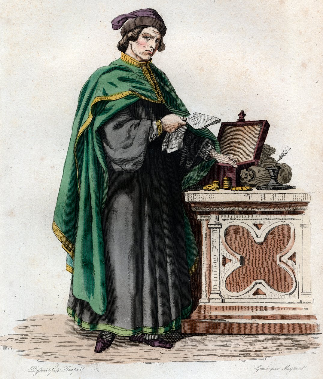 Portrait of Jacques Coeur by French School