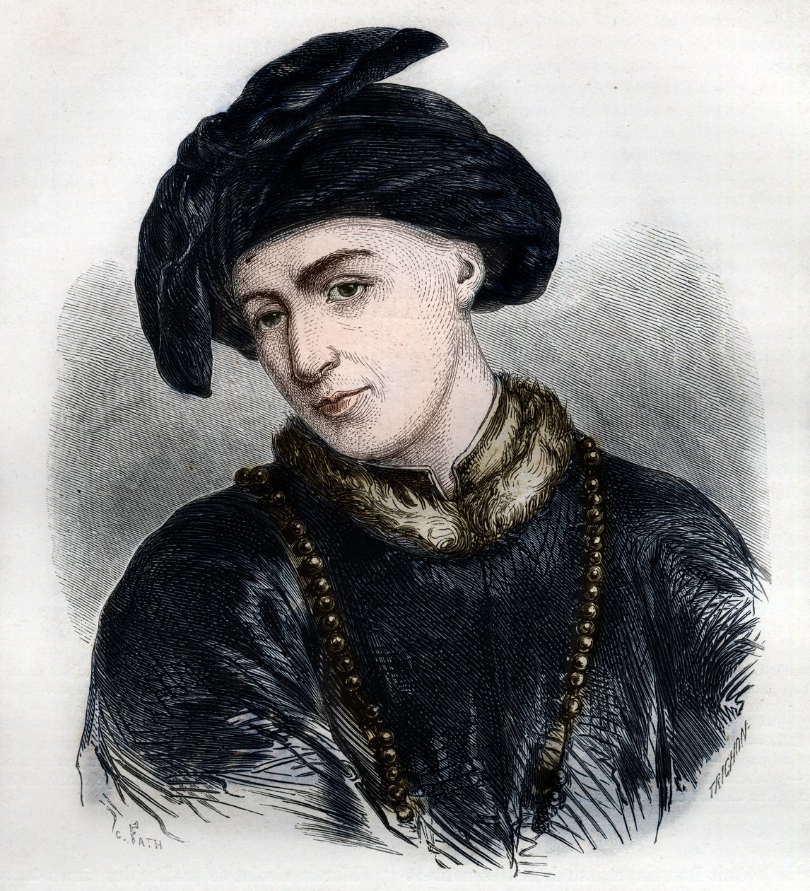 Portrait of Jan Hus by French School