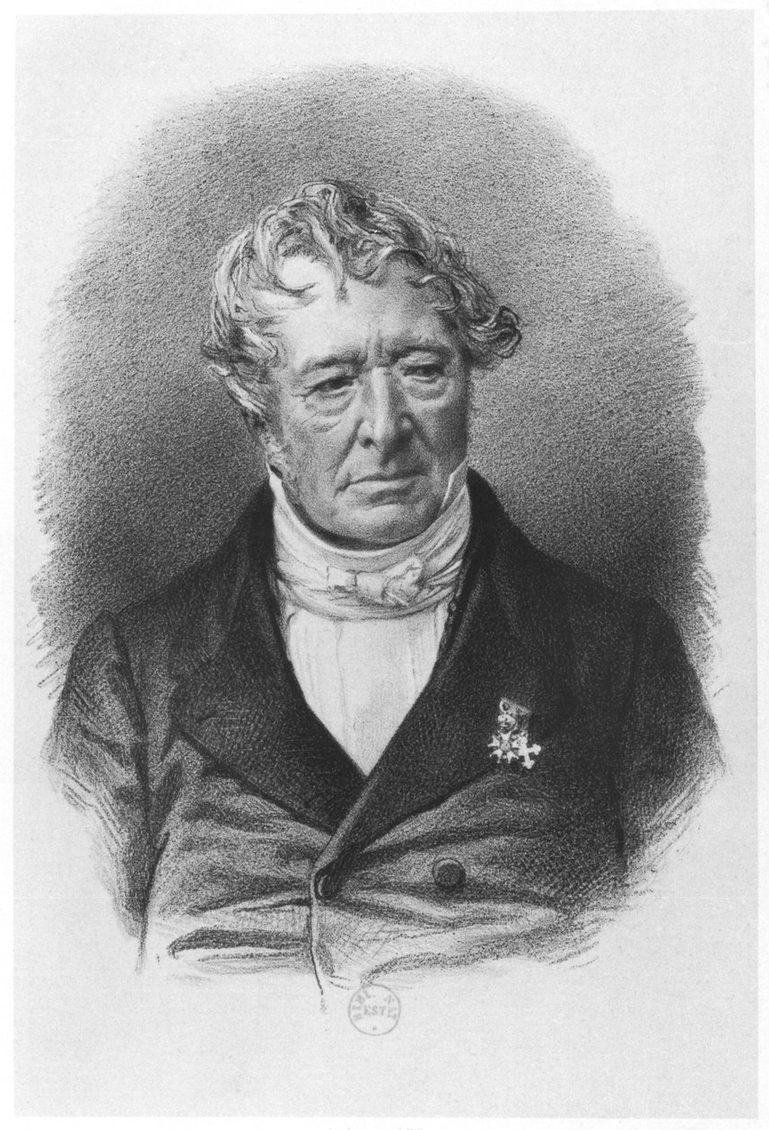 Portrait of Jean-Jacques Champollion (1778-1867) called Champollion-Figeac, printed by Lemercier & Co by French School