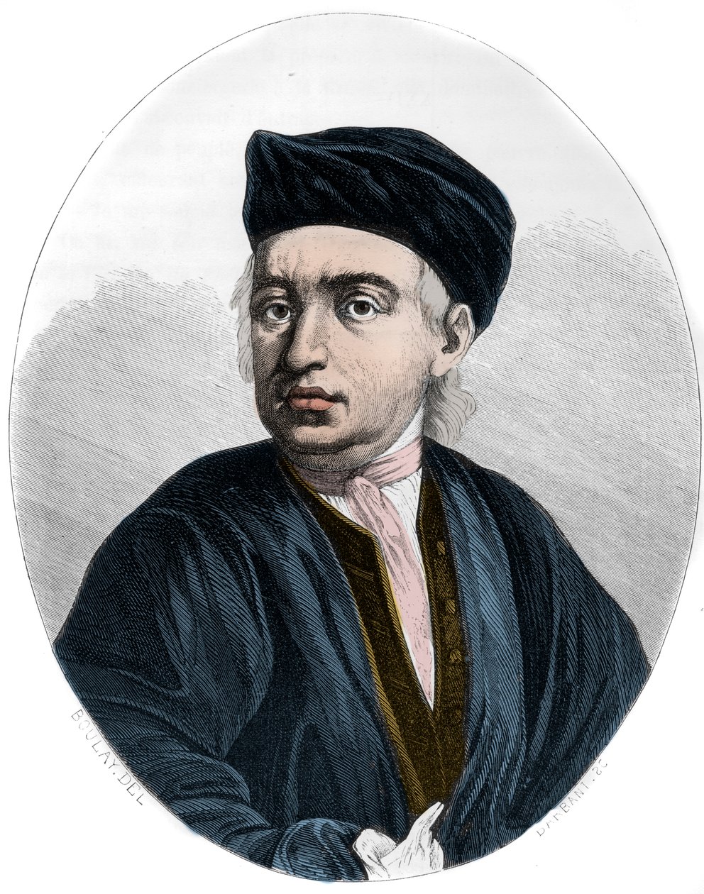 Portrait of Jean Calas, illustration from 