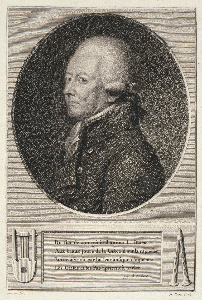 Portrait of Jean Georges Noverre (1727-1810) by French School