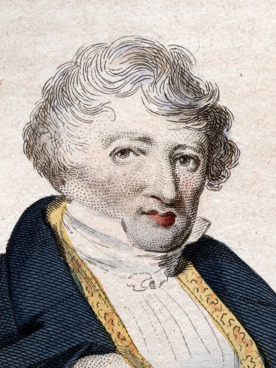 Portrait of Georges Cuvier by French School: Fine art print