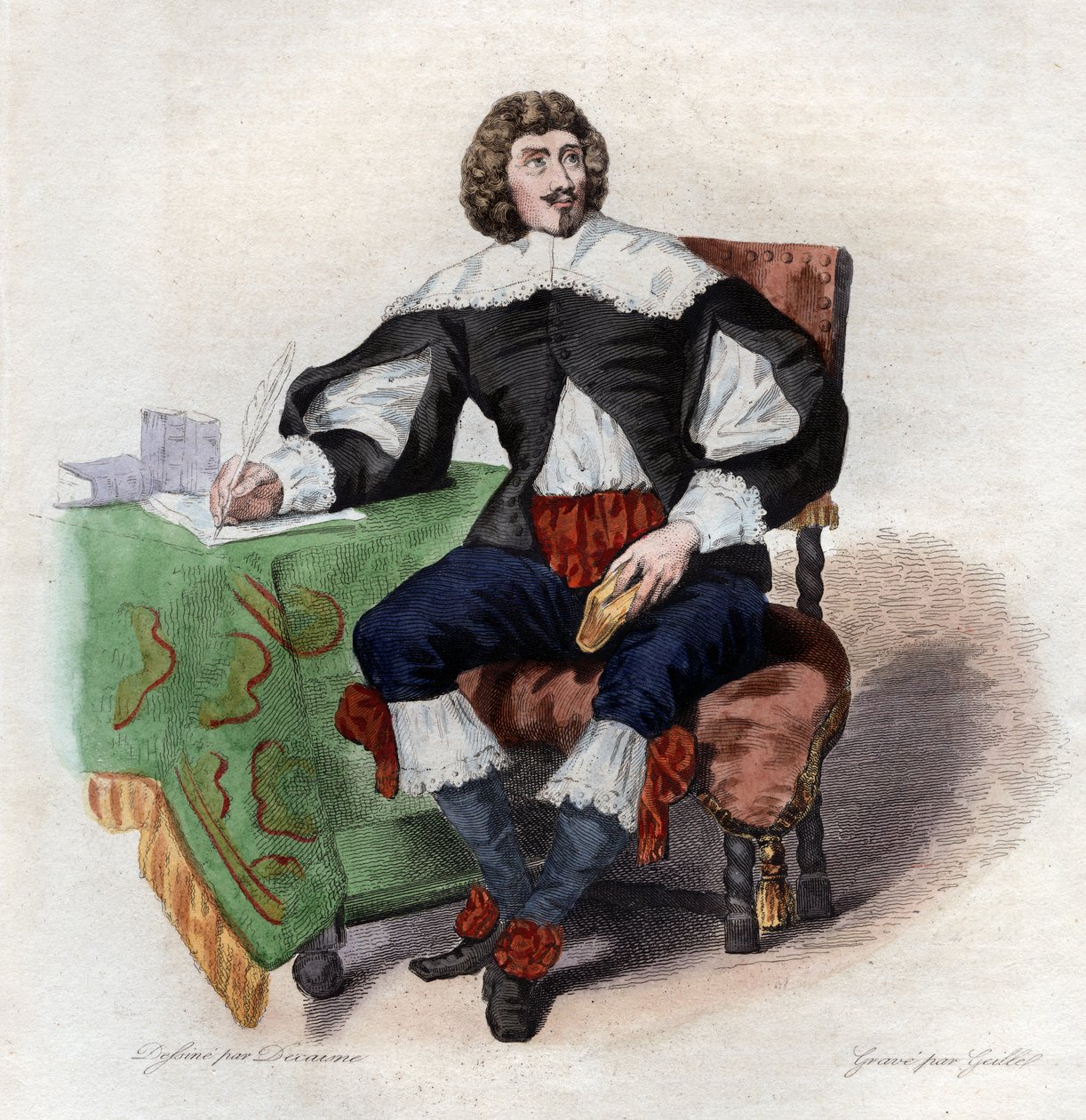 Portrait of Jean Louis Guez de Balzac, French author by French School
