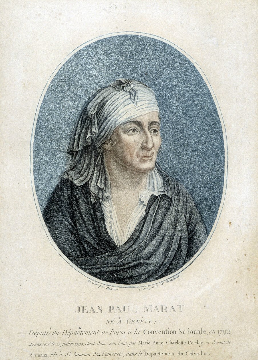 Portrait of Jean Paul Marat (1743-1793), French physician, publicist and politician by French School