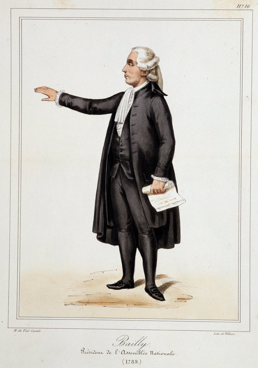 Portrait of Jean Sylvain Bailly - in 