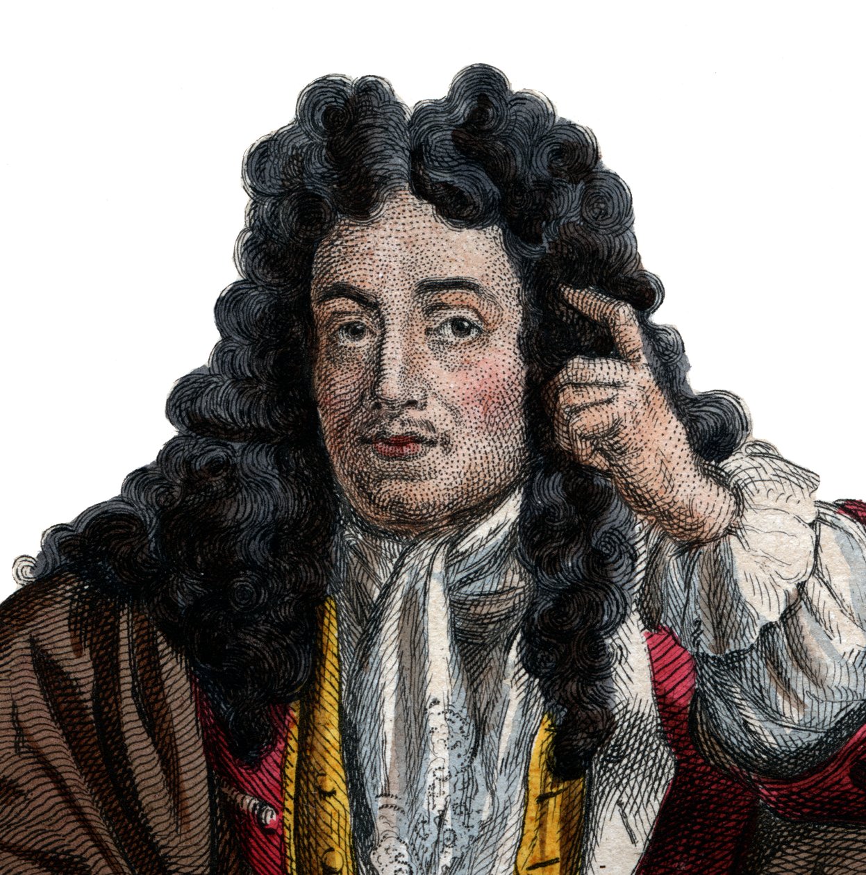 Portrait of Jean de La Bruyere by French School