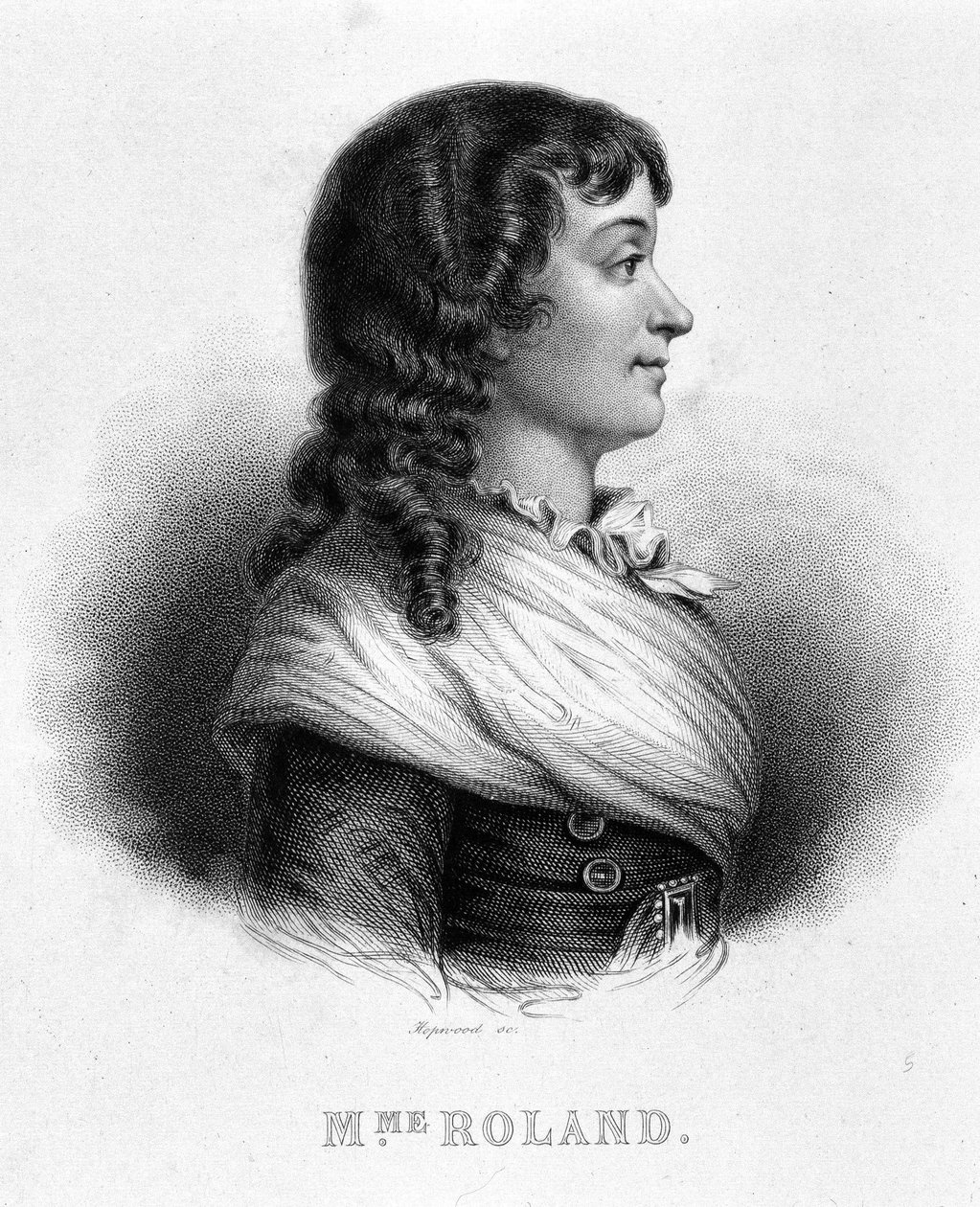 Portrait of Jeanne Marie or Manon Philipon, Madame Roland (1754 - 1793) - in 