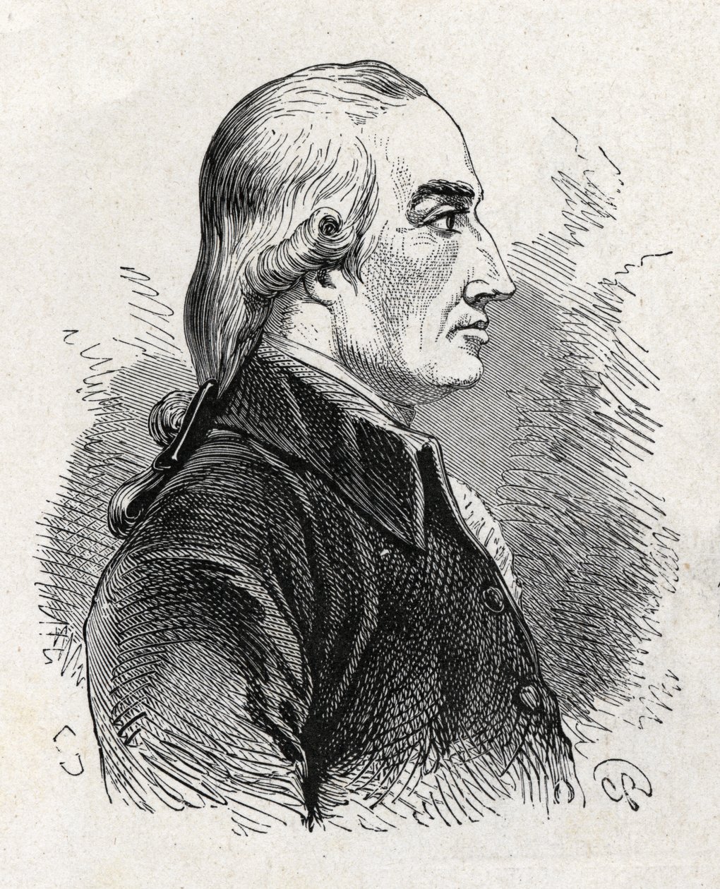 Portrait of Joseph Black (1761 - 1799), British Physicist and Chemist (Discovery of Magnesia) - in Album of Science; Illustrious Scientists; Great Discoveries 1896 by French School