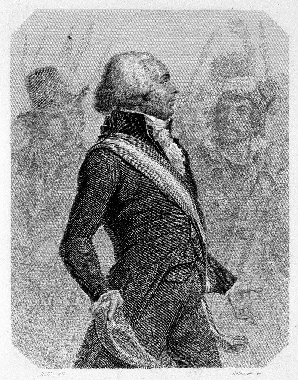 Portrait of Jérôme Pétion de Villeneuve (1756-1794), French politician. In “L