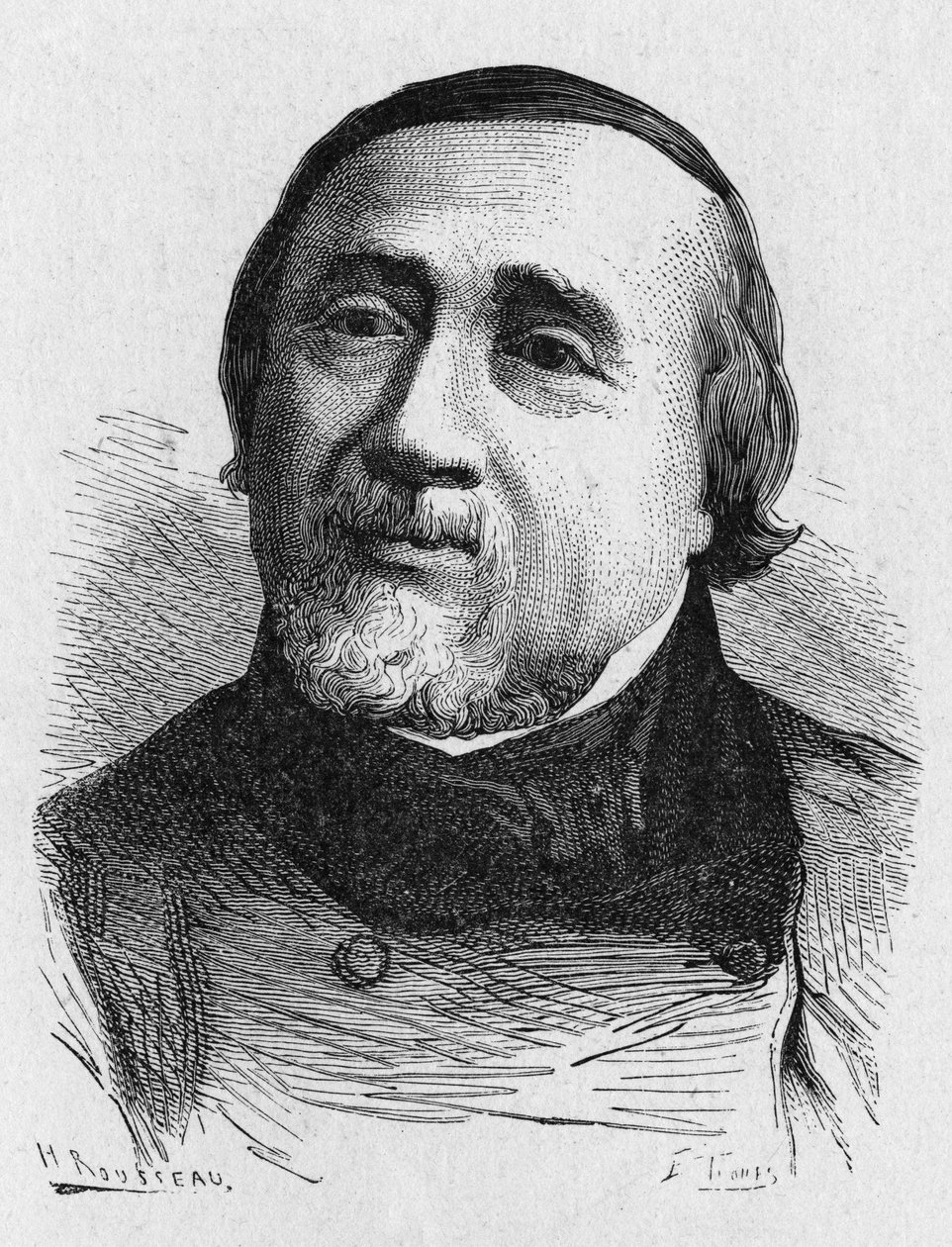 Portrait of Jules Francois Dupuis Delcourt (1802-1864), French aeronaut - in Album of Science; illustrious scientists; Great discoveries 1896 by French School