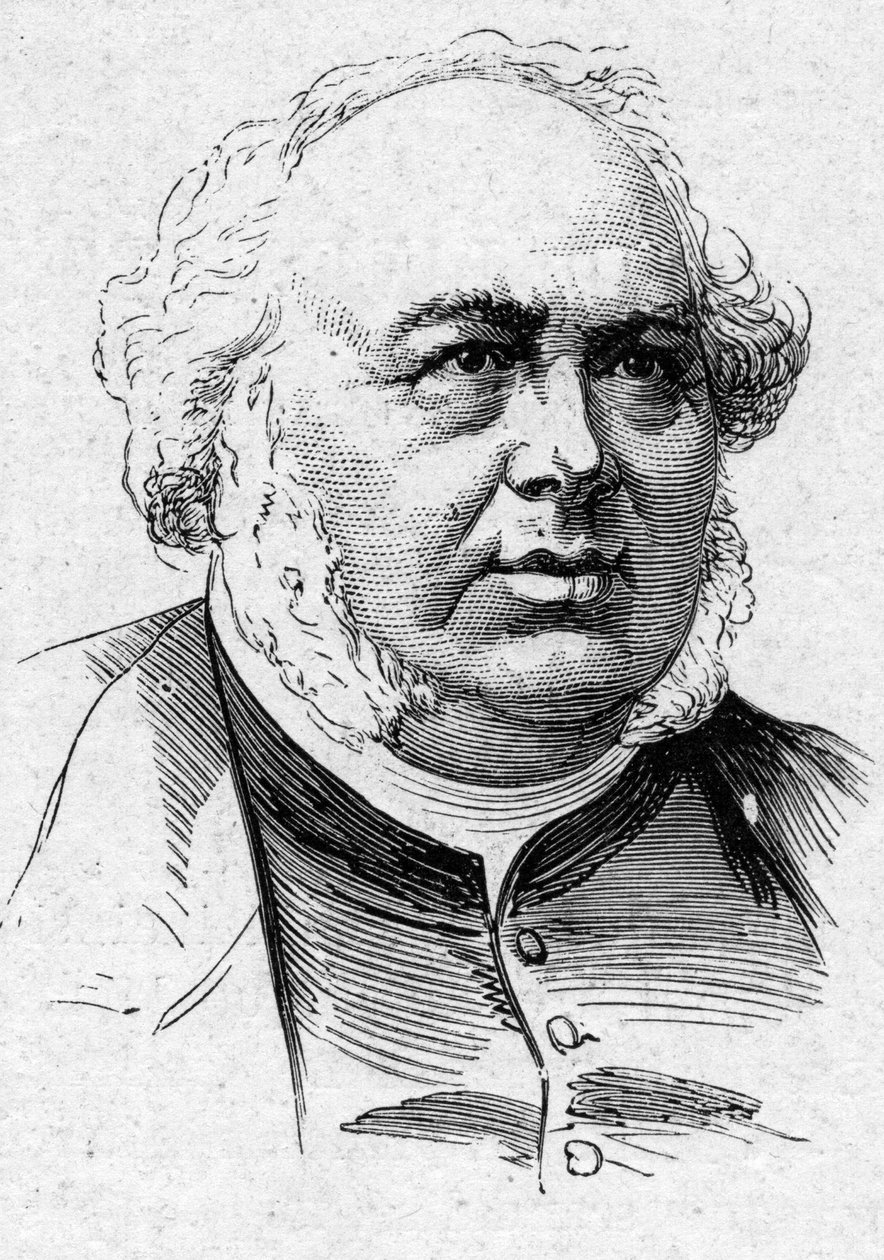 Portrait of Jules Janin, French novelist, critic and academician. Engraving in Le Monde Illustré n°883 of 14 March 1874 by French School