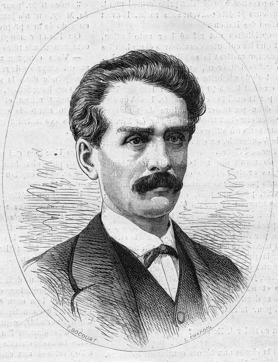 Portrait of Jules Poncet (1838-1873), French explorer, brother of Ambroise Poncet by French School