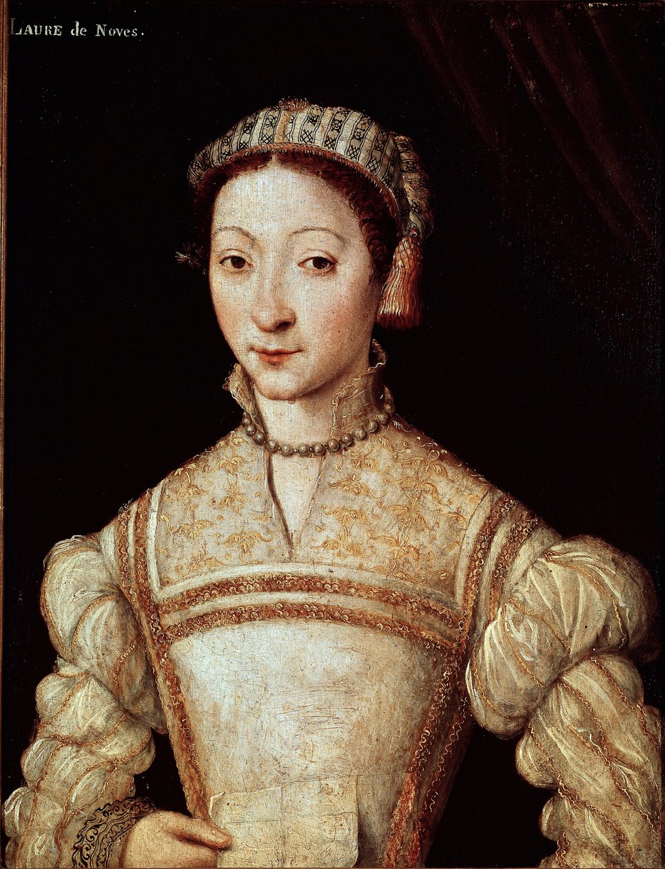 Portrait of Laure by Noves, beloved woman of Petrarch by French School