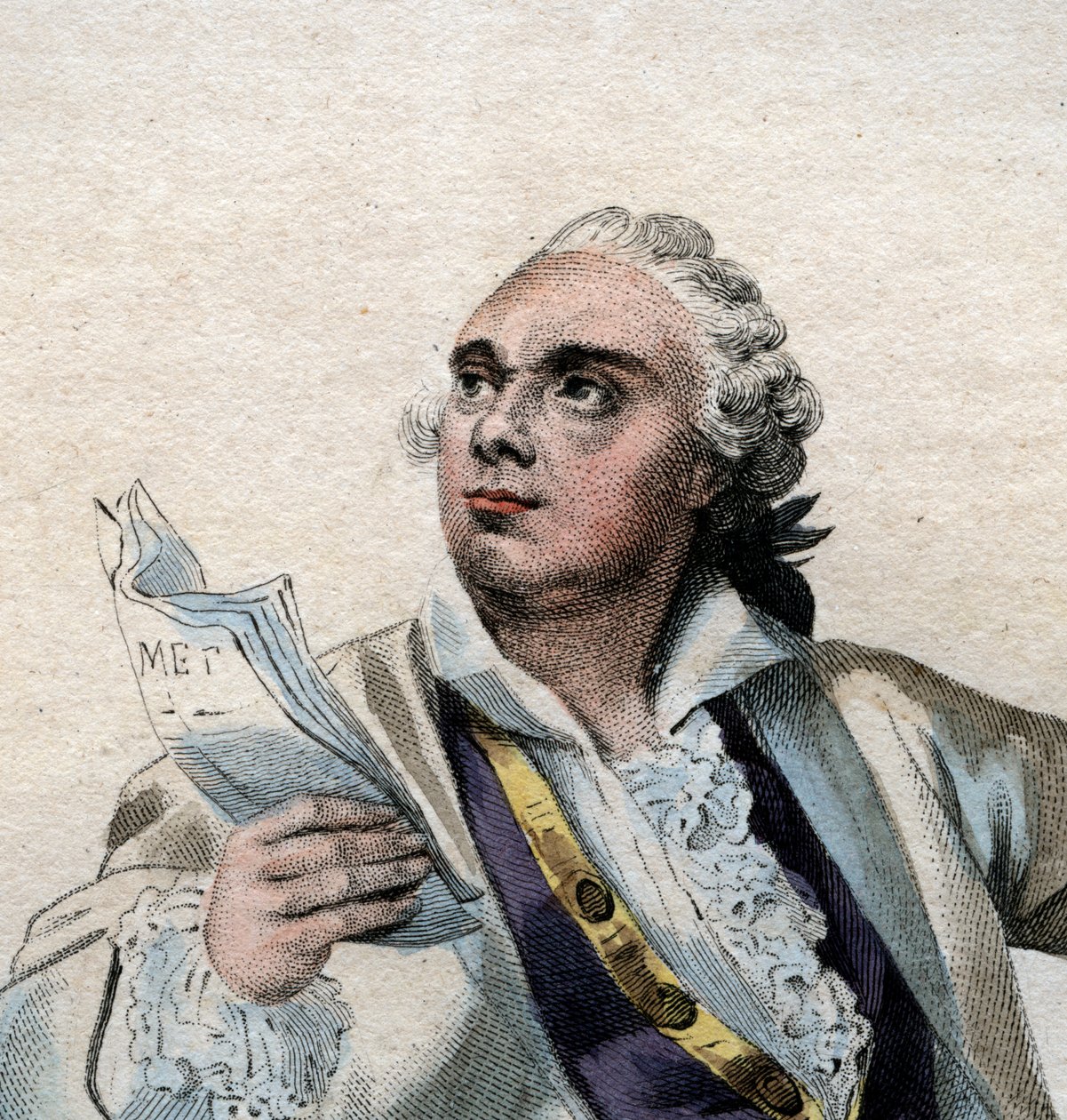 Portrait of Lekain (1729-1778), French actor by French School