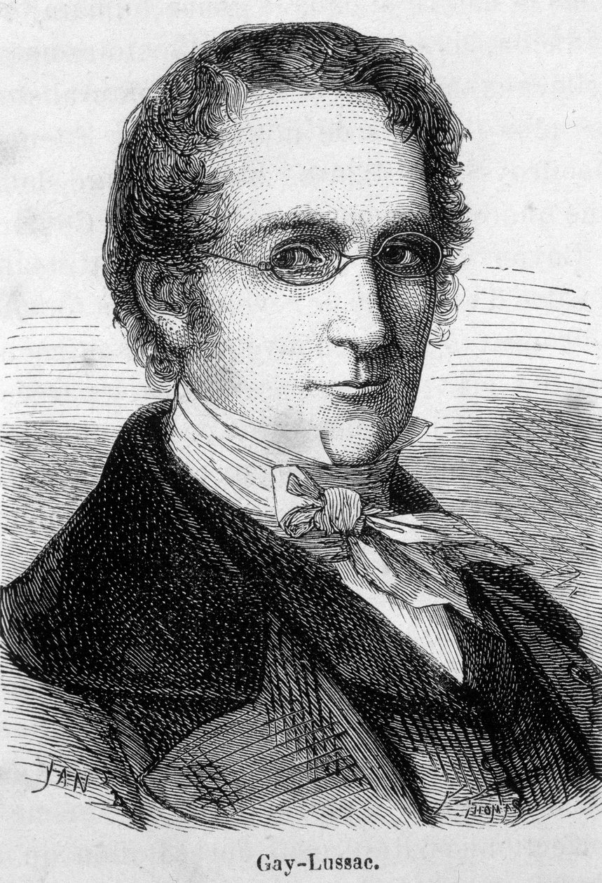 Portrait of Louis-Joseph Gay-Lussac (1778-1850), French physicist and chemist, from 