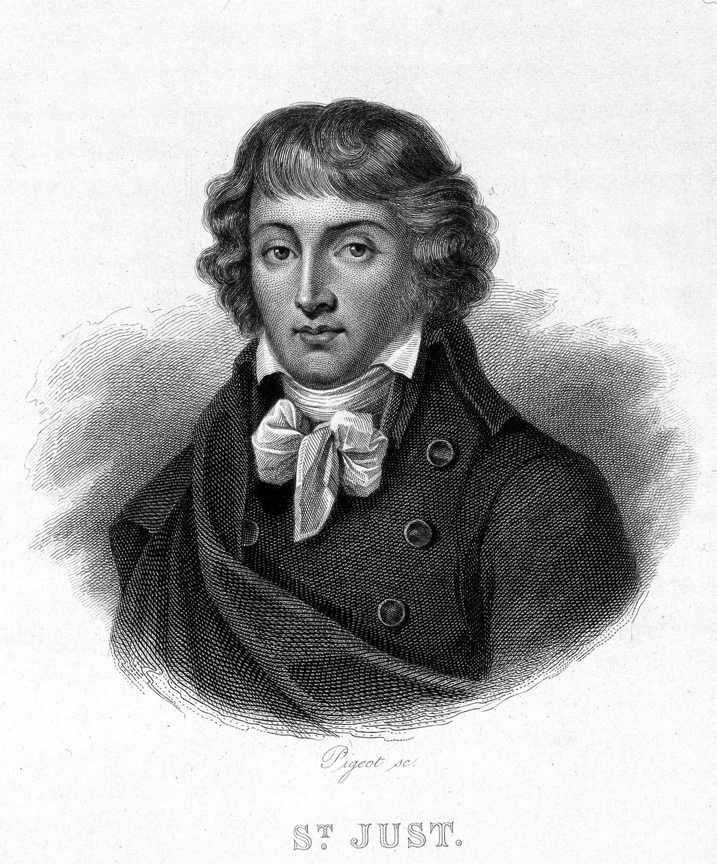 Portrait of Louis Antoine Léon Saint-Just - in 