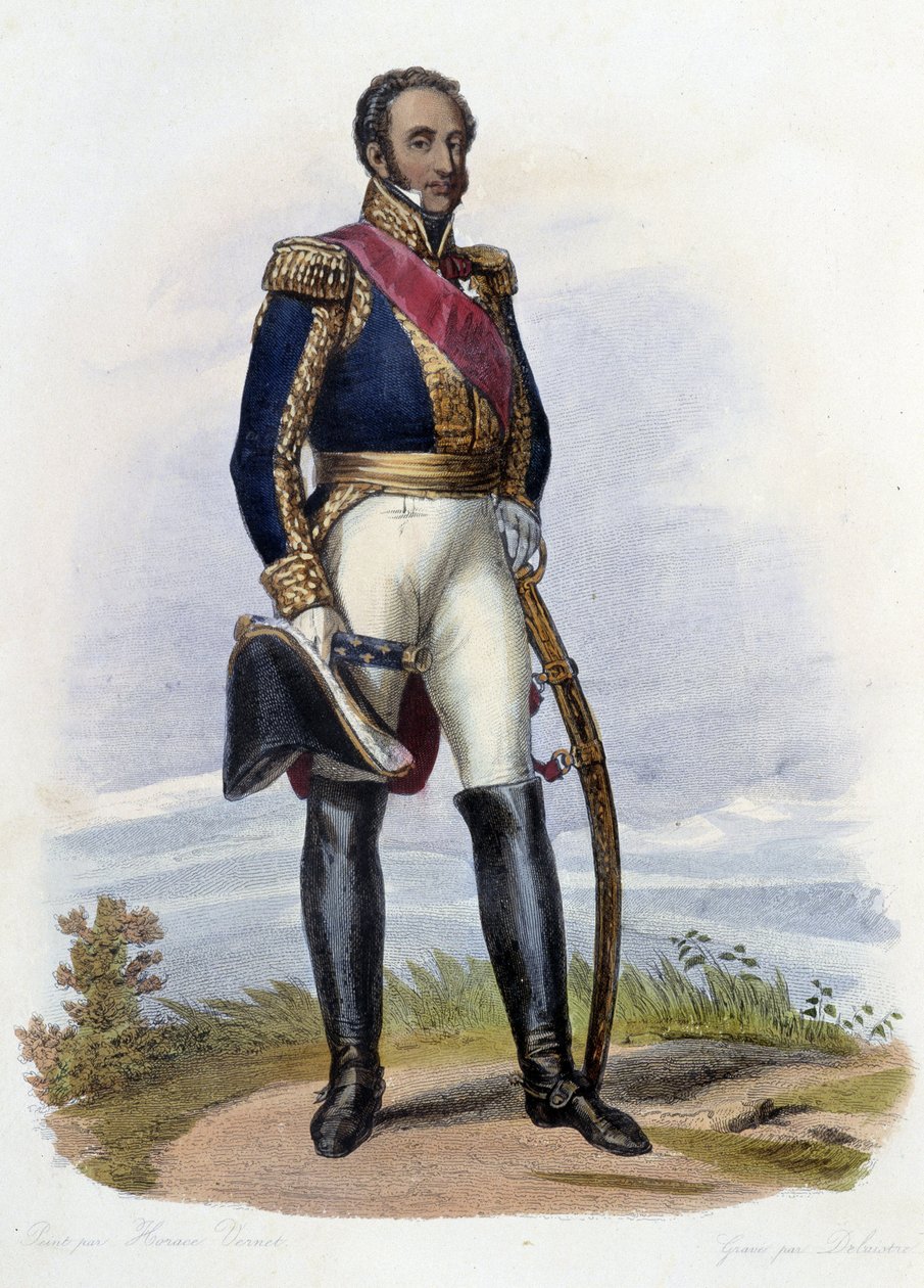 Portrait of Louis Gabriel Suchet (1770-1826), marshal of France. in Ed. Mennechet, 