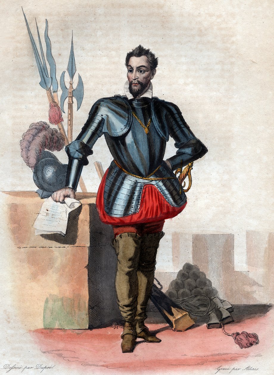 Portrait of Louis I de Bourbon, prince of Conde, Huguenot leader and general by French School