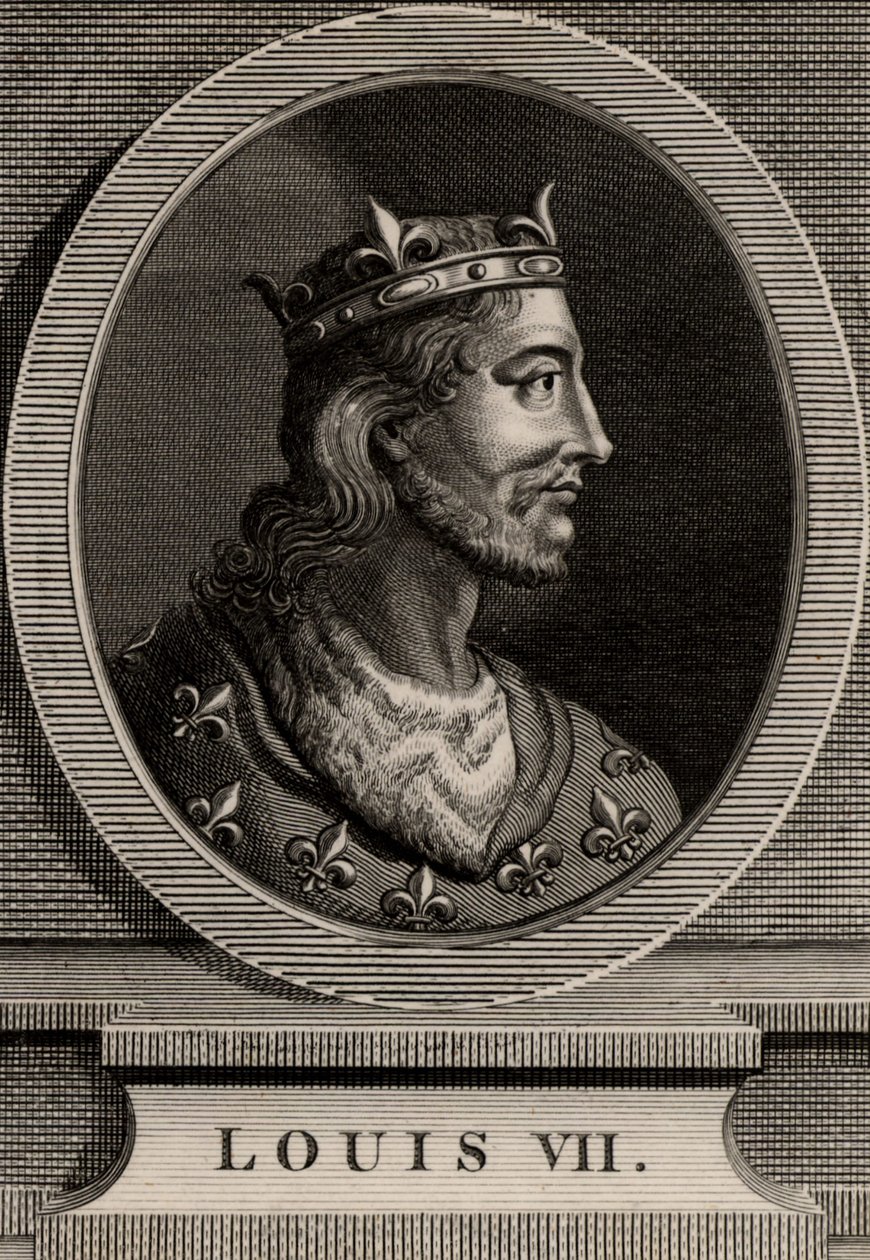 Portrait of Louis VII by French School