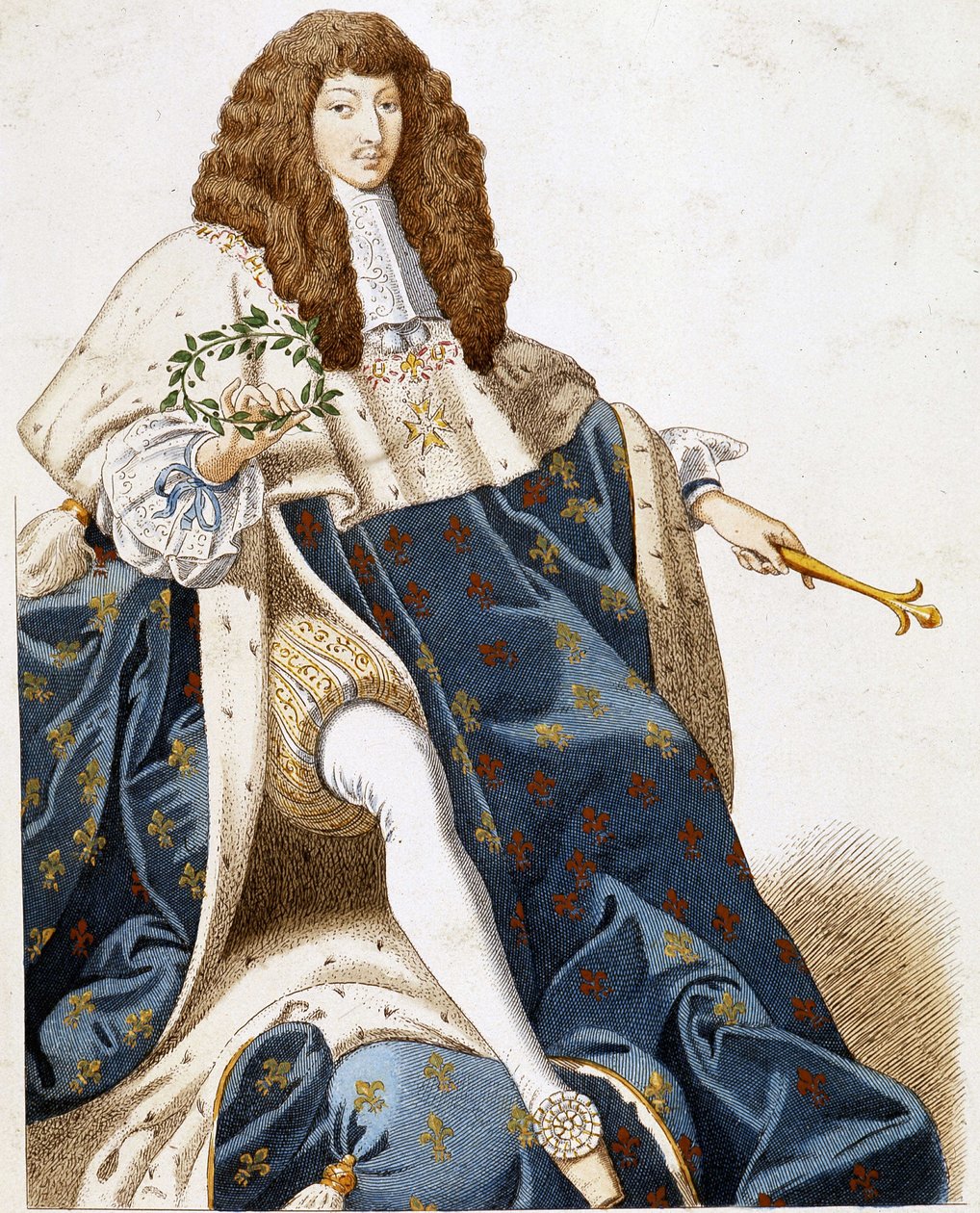 Portrait of Louis XIV, young by French School