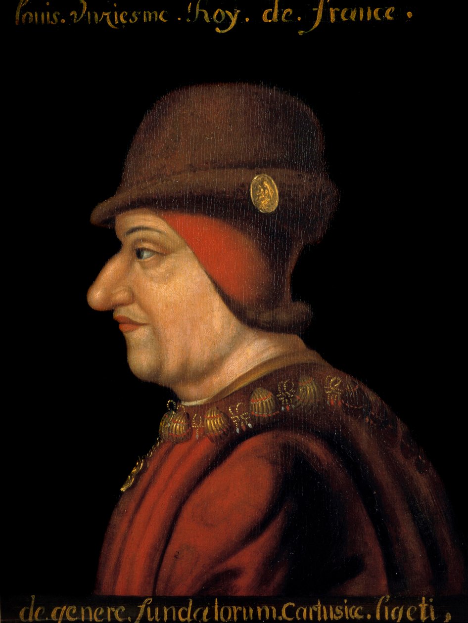 Portrait of Louis XI, King of France by French School
