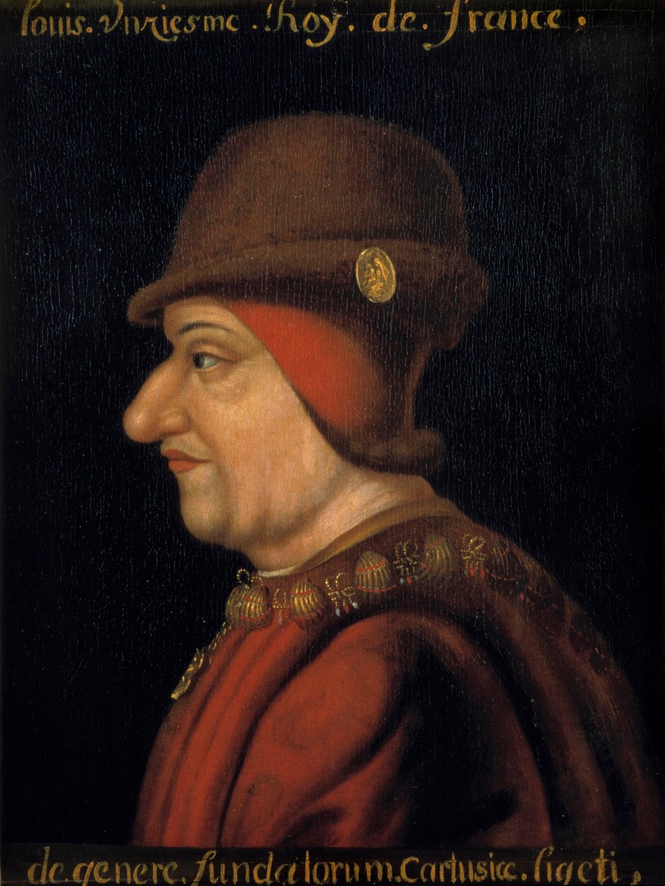 Portrait of Louis XI (1423-1483), King of France. French school of the 17th century by French School
