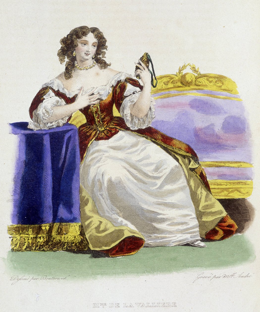 Portrait of Louise Françoise de la Vallière (1644 - 1710) by French School