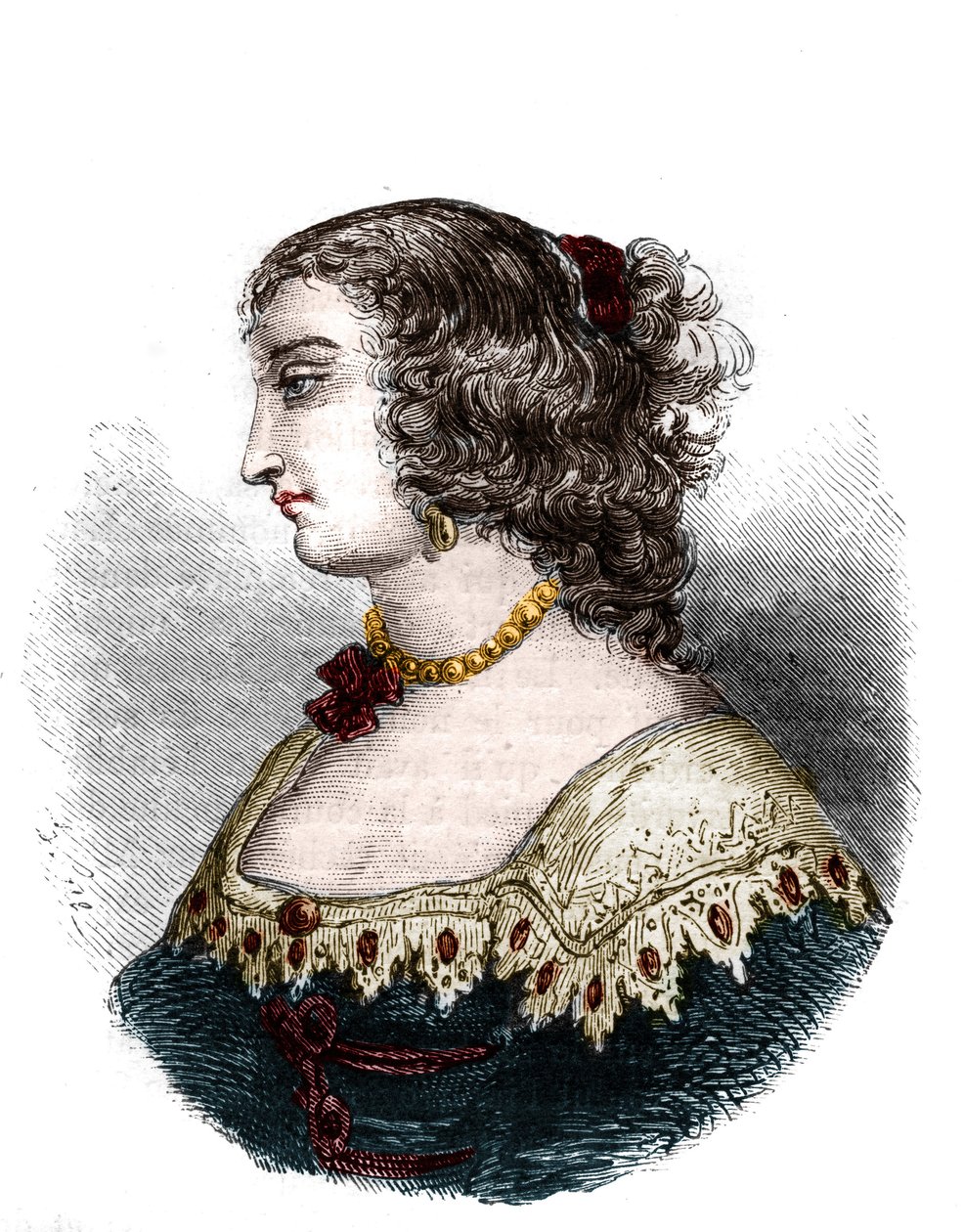 Portrait of Mademoiselle de Hautefort (Marie de Hautefort) by French School