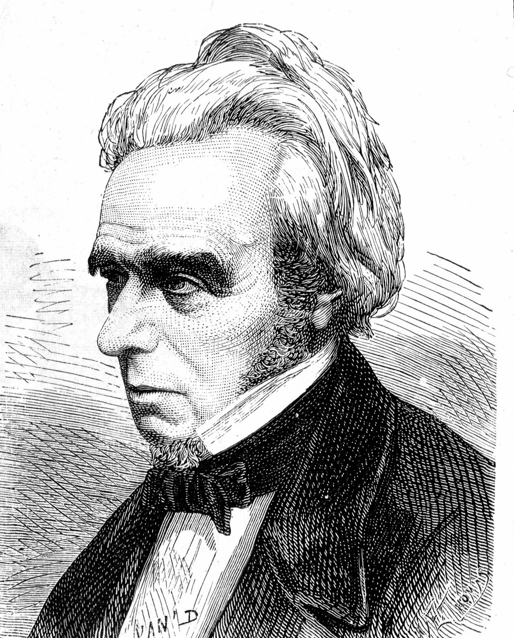 Portrait of Michel Faraday (1791 - 1867), British physicist and chemist - in 