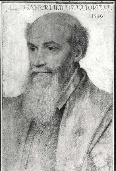 Portrait of Michel de LHospital by French School