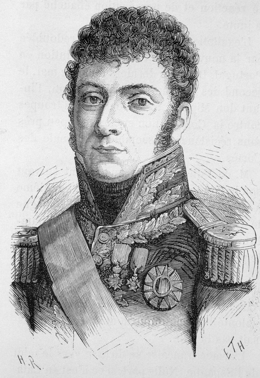 Portrait of Molitor, Marshal of France (1770 - 1849), from 