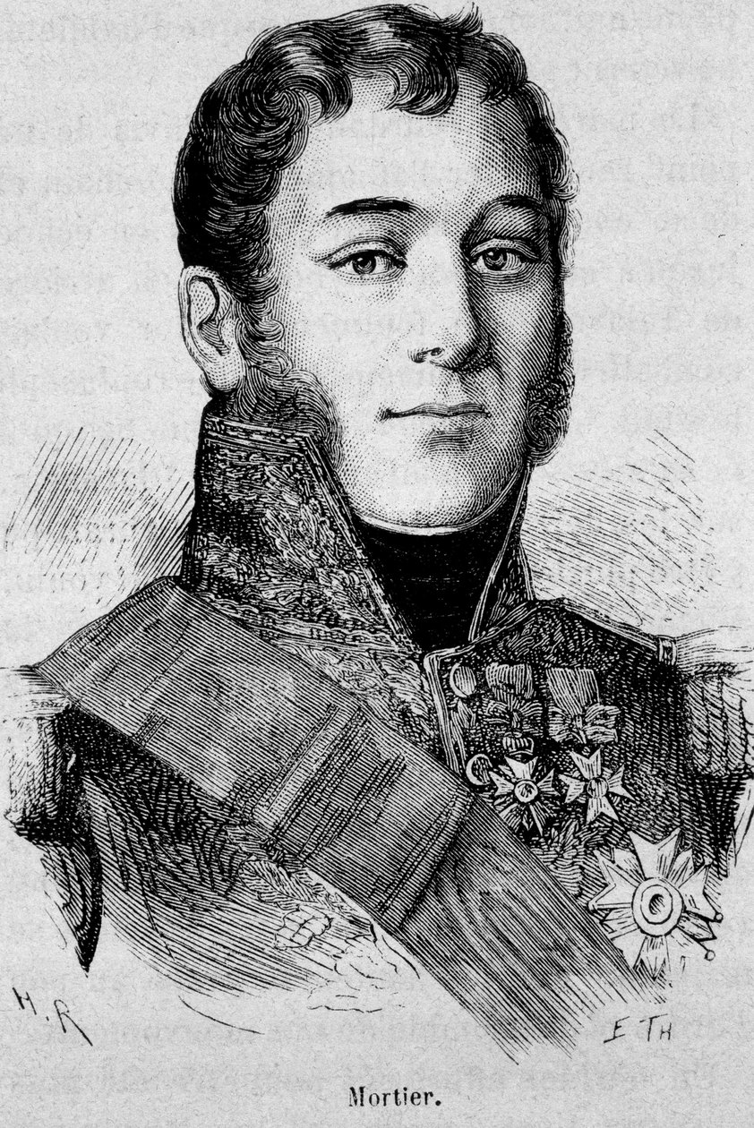 Portrait of Mortier, Duke of Treviso, Marshal of France by French School