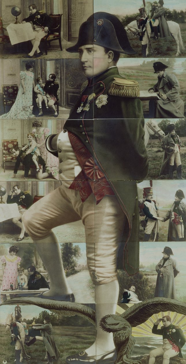 Portrait of Napoleon Bonaparte and scenes from his life by French School
