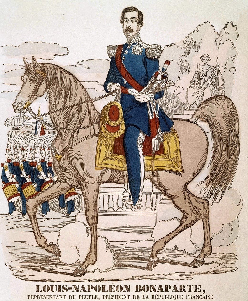 Portrait of Napoleon III - representative of the people, President of the French Republic by French School