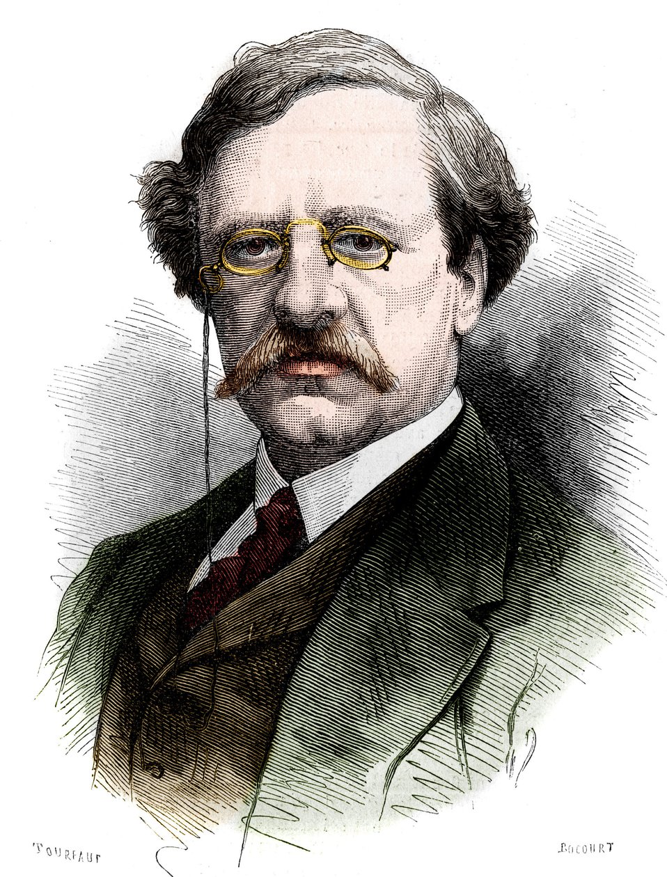 Portrait of Nils Adolf Erik Baron Nordenskjold, Swedish naturalist and explorer. Engraving in Le Monde Illustré n°1178 of October 25 by French School