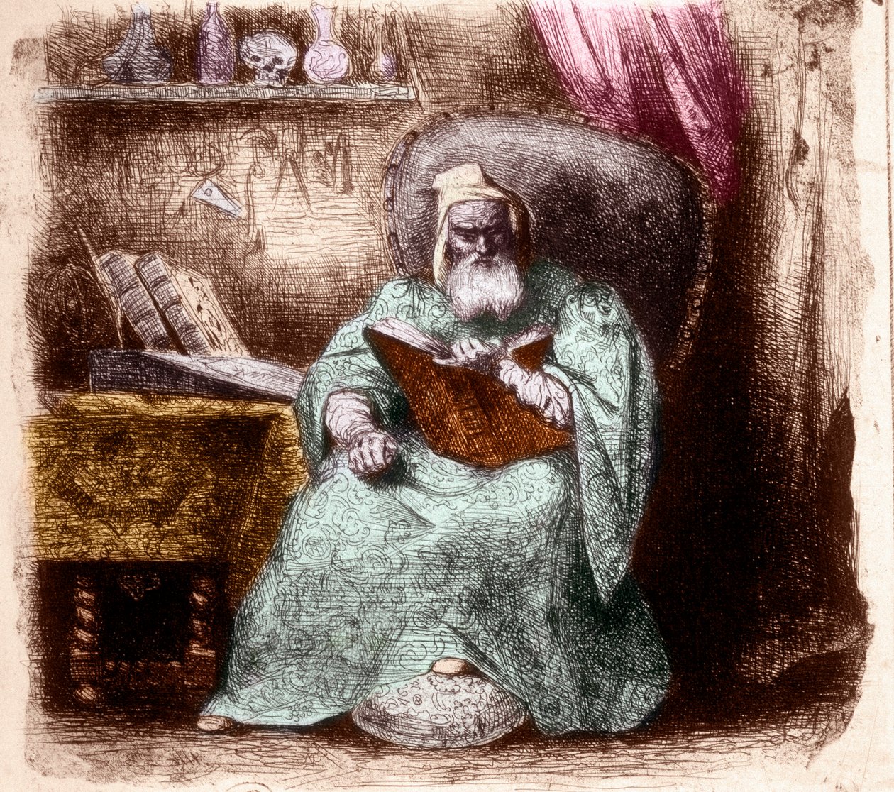 Portrait of Nostradamus, Michel de Notre Dame by French School