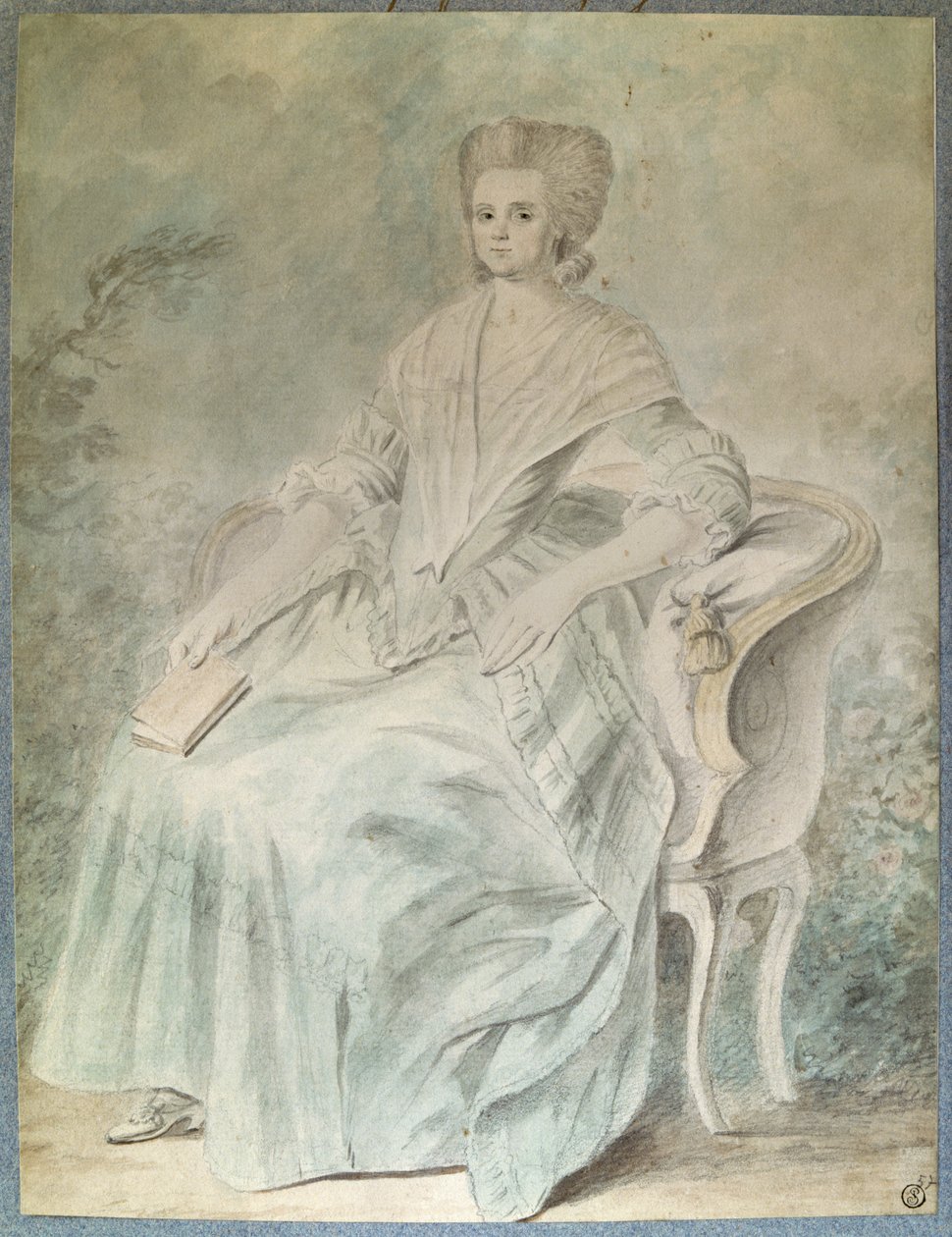 Portrait of Olympe de Gouges, Feminist, Politician and Woman of Letters by French School