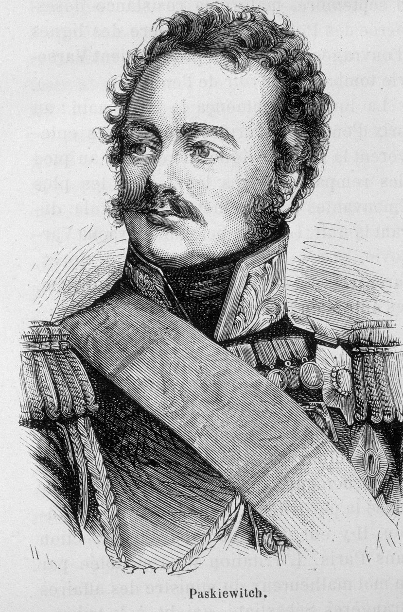Portrait of Paskiewitch (or Paskeevich), Russian Marshal (1782 - 1856) - in 