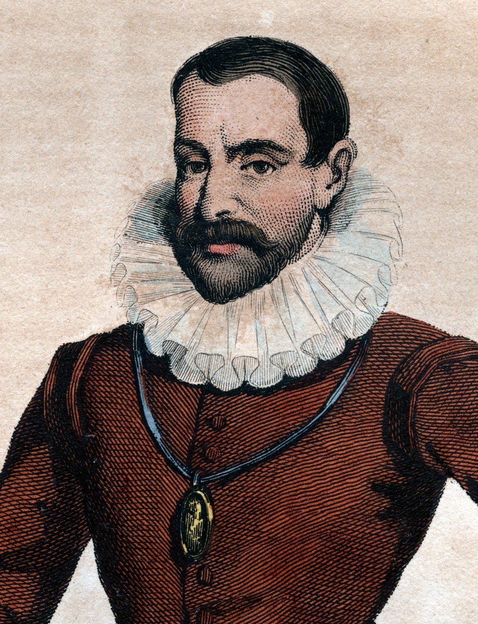 Portrait of Philippe Duplessis Mornay, seigneur du Plessis Marly, French Protestant writer by French School