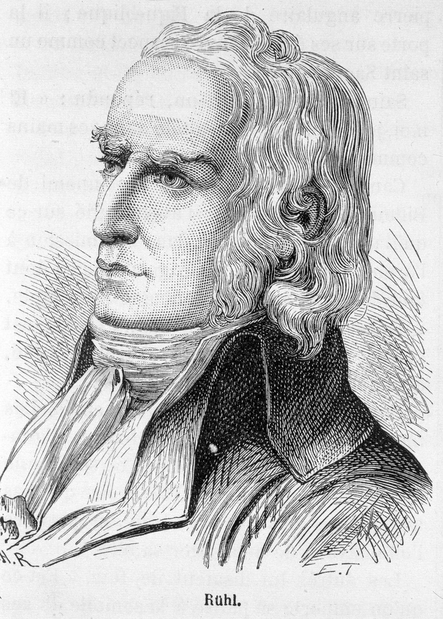 Portrait of Philippe Jacques Ruhl (1737-1795), French politician - in L