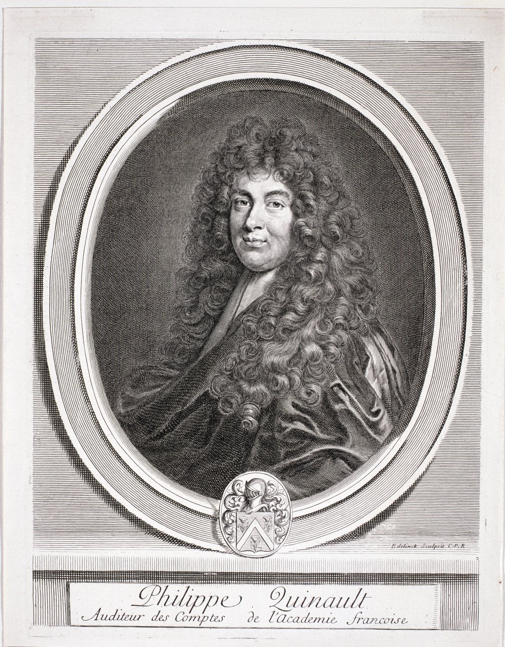 Portrait of Philippe Quinault (1635-88) by French School